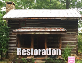 Historic Log Cabin Restoration  Lucama, North Carolina
